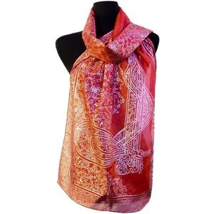 Authentic Silk Scarf (Red)